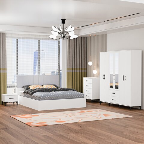 Garaj Home Doğa Yatak Odası Takımı Beyaz